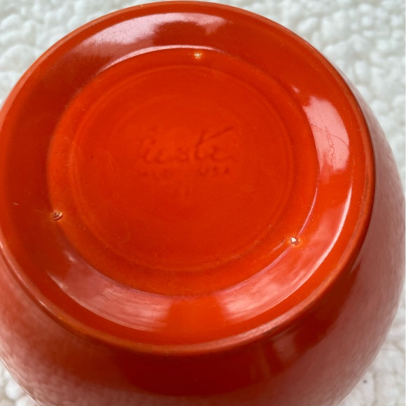 Vintage Fiestaware Nesting Bowl #4 - Inside Rings Radioactive Original Red. RARE - Picture 12 of 12